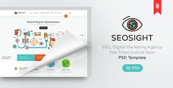 Seosight - SEO, Digital Marketing Agency PSD Template
           TFx