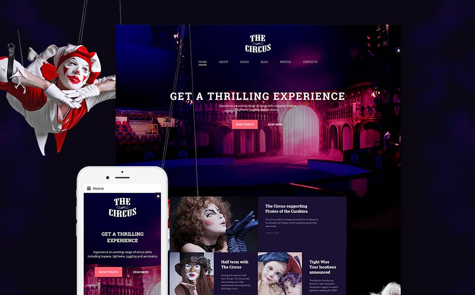 The Circus Joomla Template TMT