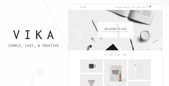 Vika - Portfolio for Freelancers & Agencies
           TFx