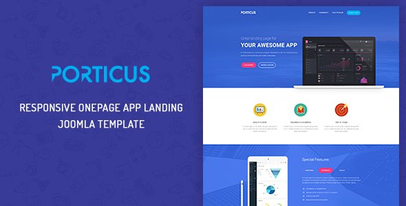 ZT Porticus - Onepage App Startup Landing Joomla Template
           TFx