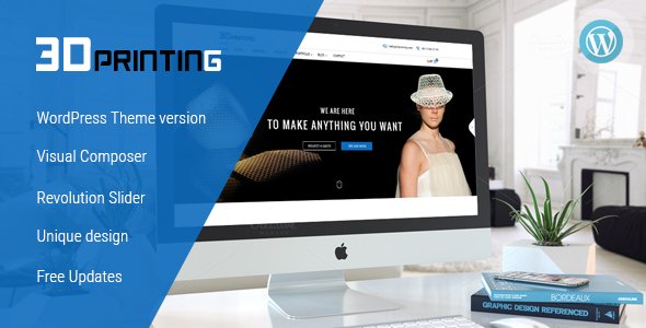 3D Printing - Responsive Elegant 3D Print & Scan Technology WordPress Theme
           TFx
