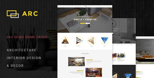 ARC - Interior Design, Decor, Architecture Business PSD Template
           TFx