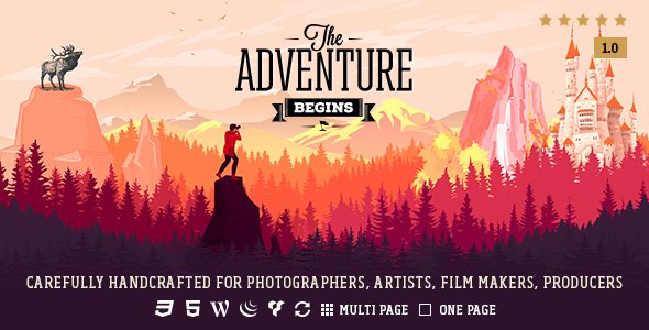 Adventure - Responsive Photography Theme
           TFx