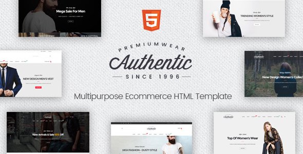 Authentic - Multipurpose Ecommerce HTML Template
           TFx