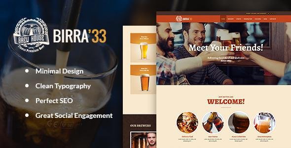 Birra33 - Brewery | Brewpub | Craft Beer Shop WordPress Theme
           TFx