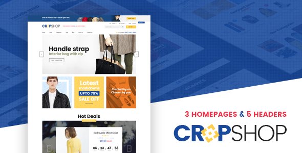 Cropshop - Responsive Fashion PSD Template
           TFx