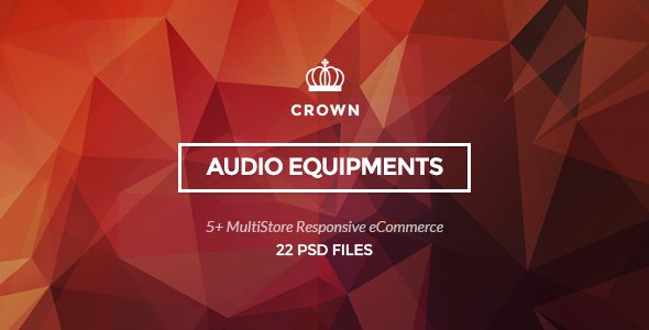 Crown - Audio Equipments PSD Template
           TFx