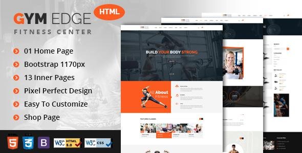 GYM Edge - Gym & Fitness HTML5 Responsive Template
           TFx