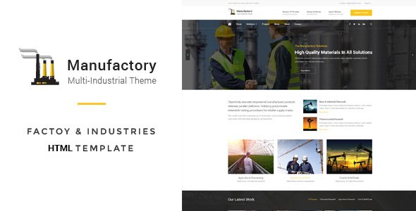 Manufactory: Multi-Industrial HTML Template
           TFx