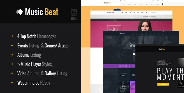 MusicBeat Music Band Html Template 
           TFx