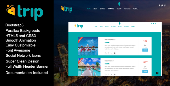 MyTrip Creative Travel Agency HTML Template
           TFx