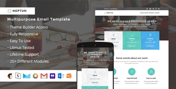 Neptun - Responsive Email + StampReady Builder
           TFx