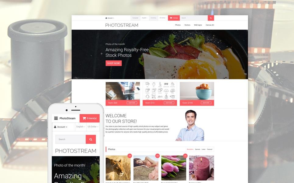 Photostream OpenCart Template TMT