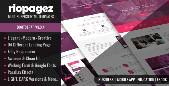 Rio Pagez Multipurpose Landing Pages
           TFx