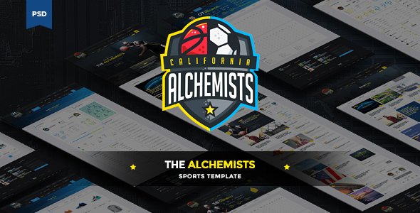 The Alchemists - Sports News PSD Template
           TFx