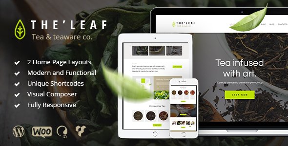 TheLeaf - Tea Company & Online Tea Shop WP Theme
           TFx
