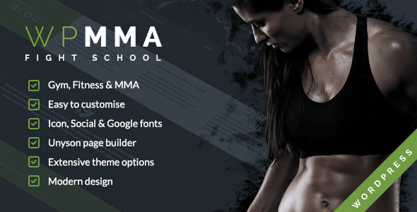 WP MMA - Gym & Fitness WordPress Theme
           TFx