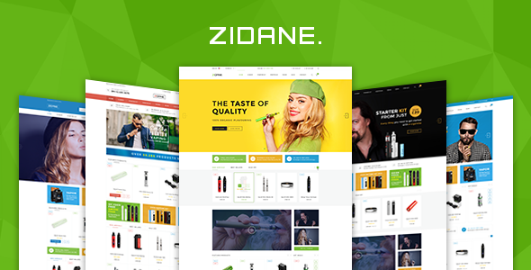 Zidane - E-Cigarettes Ecommerce PSD Template 
           TFx