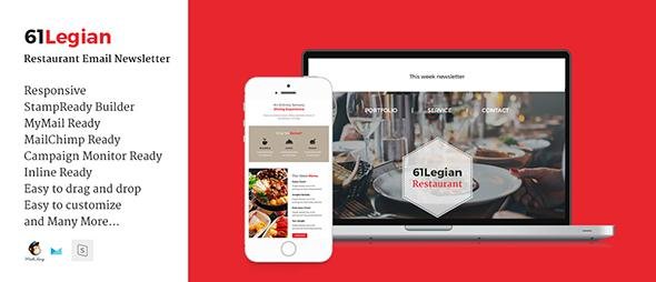 61 Legian Restaurant Email Template
           TFx