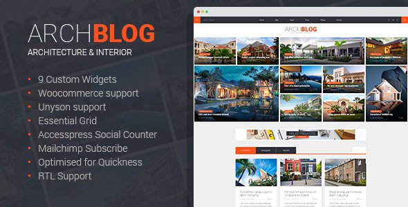 Archblog - Architect Portfolio WordPress Theme
           TFx