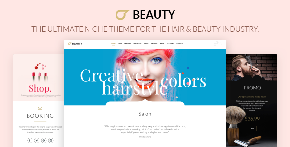 Beauty Hair Salon - Theme for Hair and Beauty Industry
           TFx