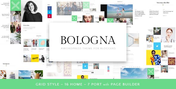 Bologna – Magazine Blog WordPress Theme - Responsive
           TFx