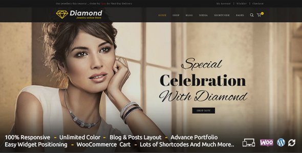 Diamond - Responsive WooCommerce Theme
           TFx