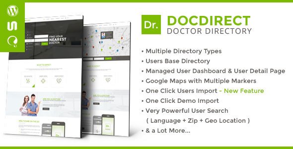 DocDirect - Responsive Directory WordPress Theme for Doctors and Healthcare Profession
           TFx