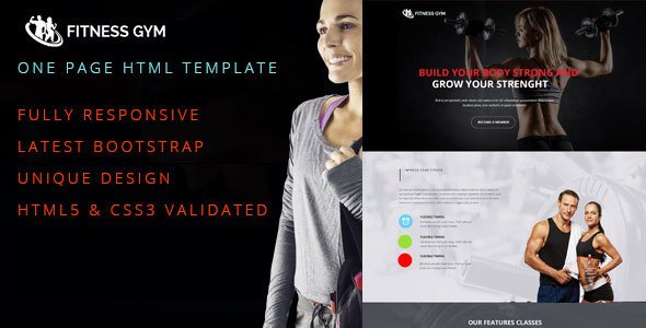 Fitness Gym One Page Responsive HTML5 Template
           TFx