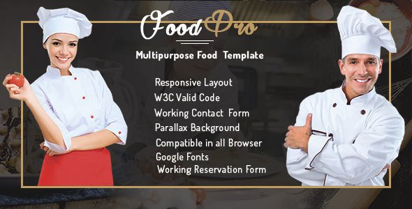 FoodPro | Pizza - Icecream - Bakery - Restaurant Multipurpose Template
           TFx