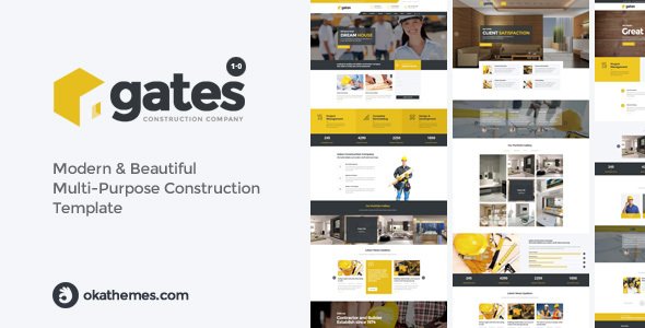 Gates - Multi-Purpose Construction Website Template
           TFx