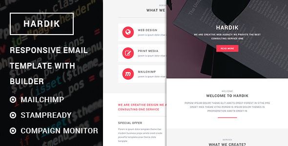 Hardik - Responsive Multipurpose Email Template with StampReady Builder.
           TFx