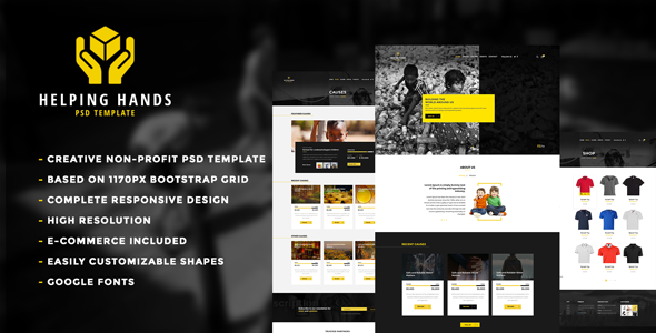 Helping Hands - Multipurpose Non-profit PSD Template
           TFx