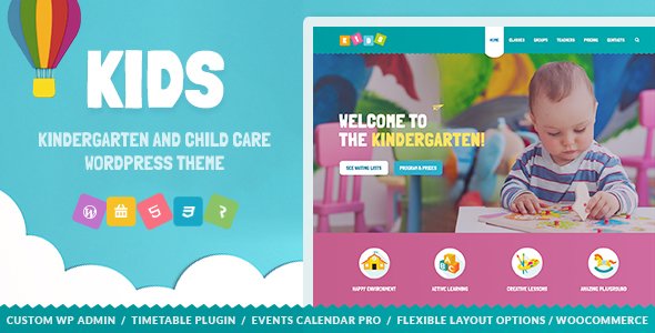 Kids - Day Care & Kindergarten WordPress Theme for Children
           TFx