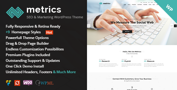 Metrics - SEO, Digital Marketing, Social Media Theme
           TFx