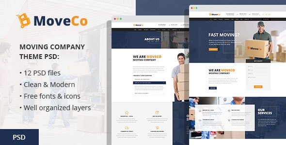 MoveCo - Moving Company PSD Template
           TFx