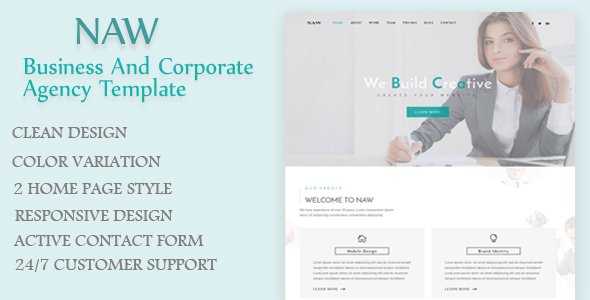 Naw - Business and Corporate Agency Template
           TFx
