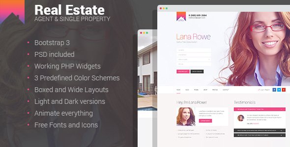 Real Estate - Agent & Single Property HTML template
           TFx