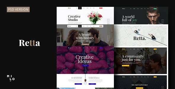 Retta - Creative Multi-Purpose PSD Template
           TFx