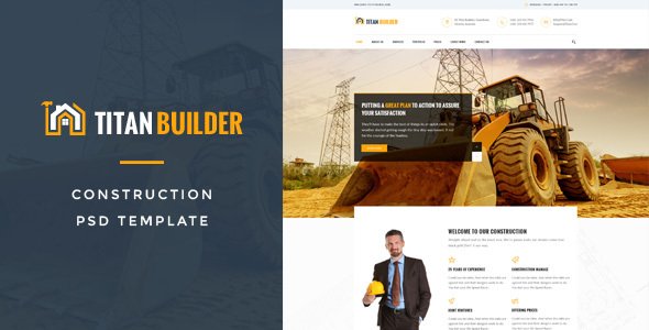 Titan Builders : Construction PSD Template
           TFx