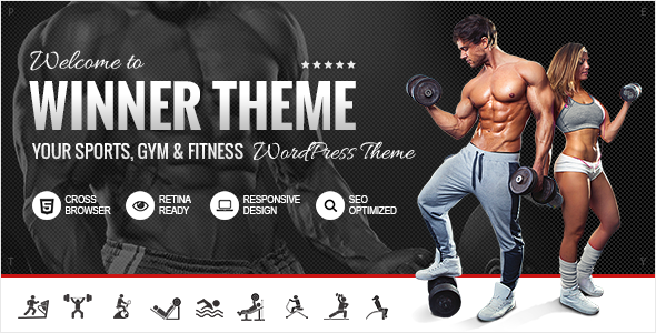 Winner - Sports, Gym & Fitness WordPress Theme
           TFx