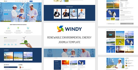 ZT Windy - Renewable Environmental Energy Joomla Template
           TFx