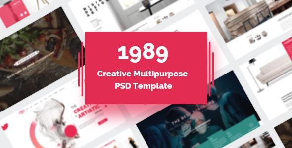 1989 - Modern Creative Multipurpose PSD Template
           TFx