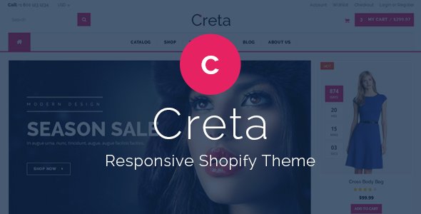 Creta - Responsive Shopify Theme
           TFx