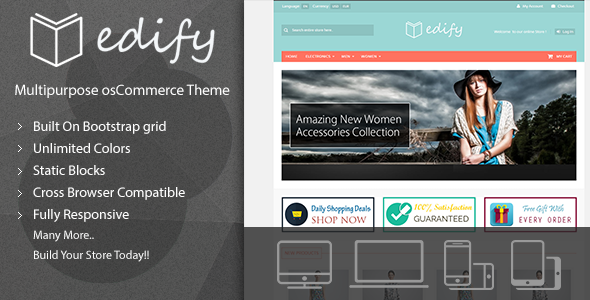 Edify - Responsive osCommerce Theme
           TFx