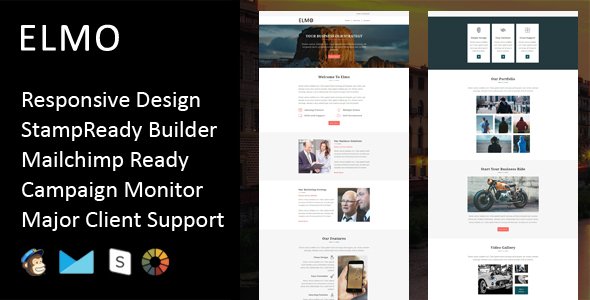 Elmo - Multipurpose Responsive Email Template + Stampready Builder
           TFx