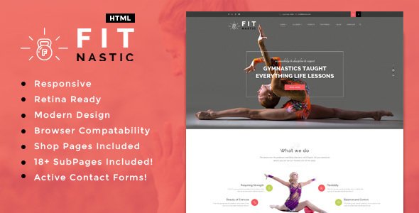 Fitnastic | Sports, Health, Gym & Fitness HTML Template
           TFx