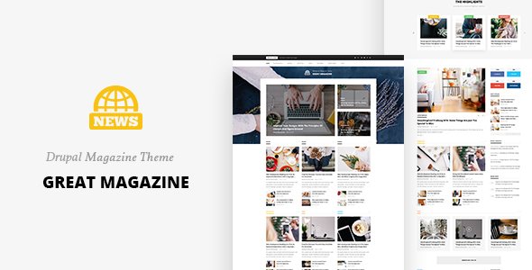 Great Magazine - Responsive Magazine News Drupal 8 Theme
           TFx
