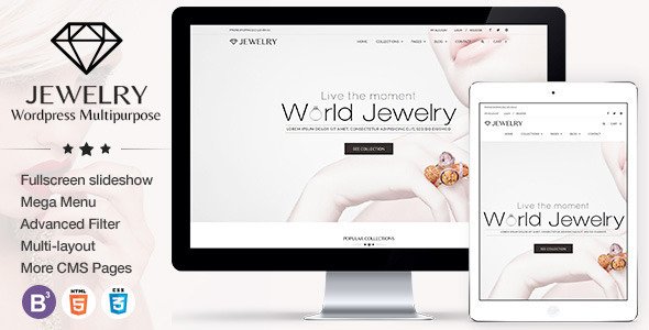 Jewelry - Responsive WordPress Theme
           TFx