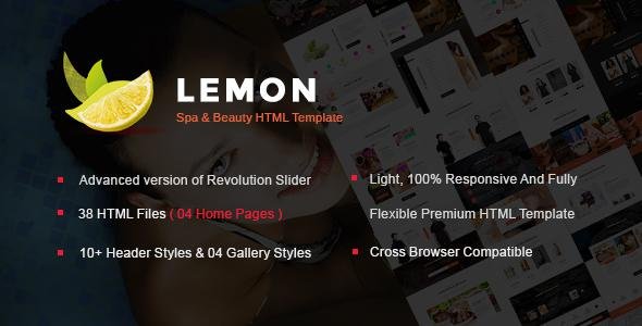 Lemon - Spa and Beauty Responsive HTML5 Template 
           TFx